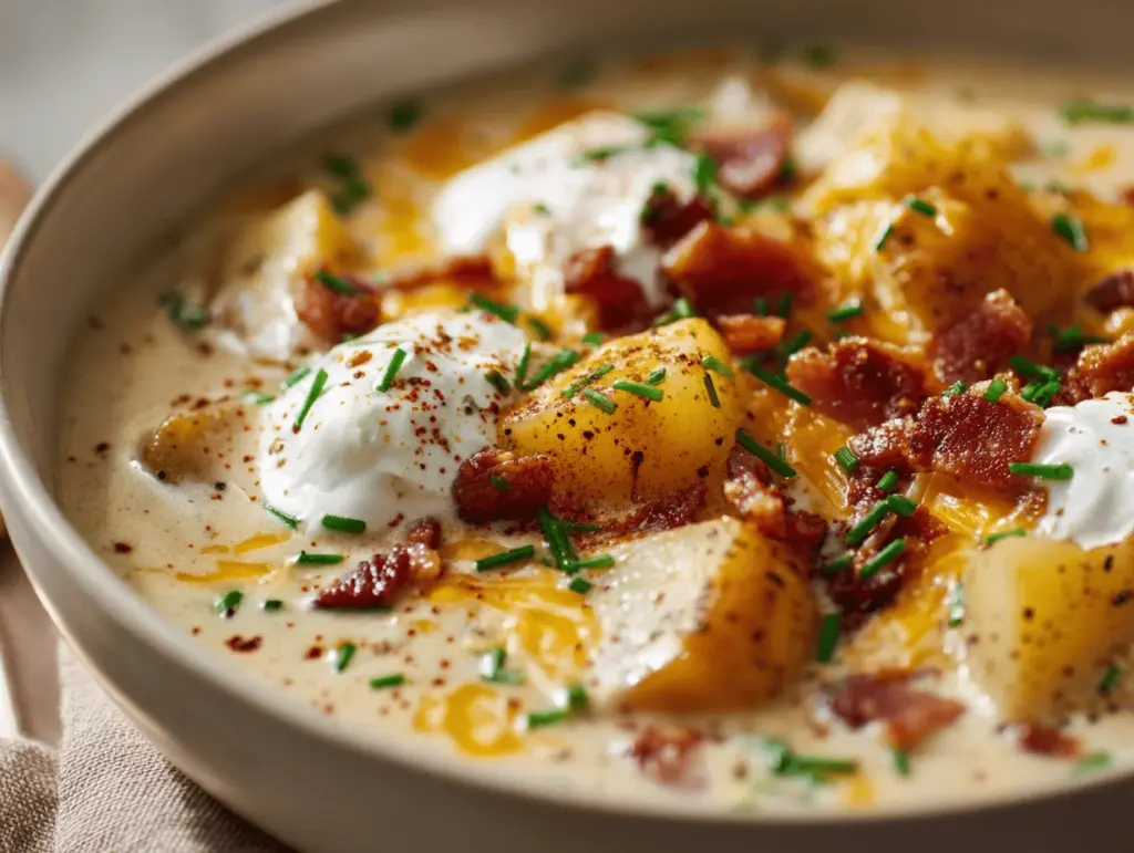 loaded baked potato soup - featured image