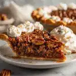 maple bourbon pecan pie - featured image