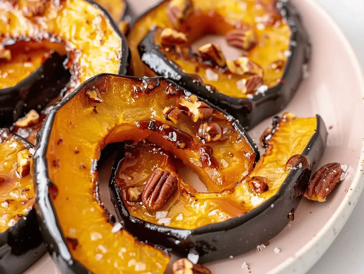maple glazed acorn squash rings preparation steps