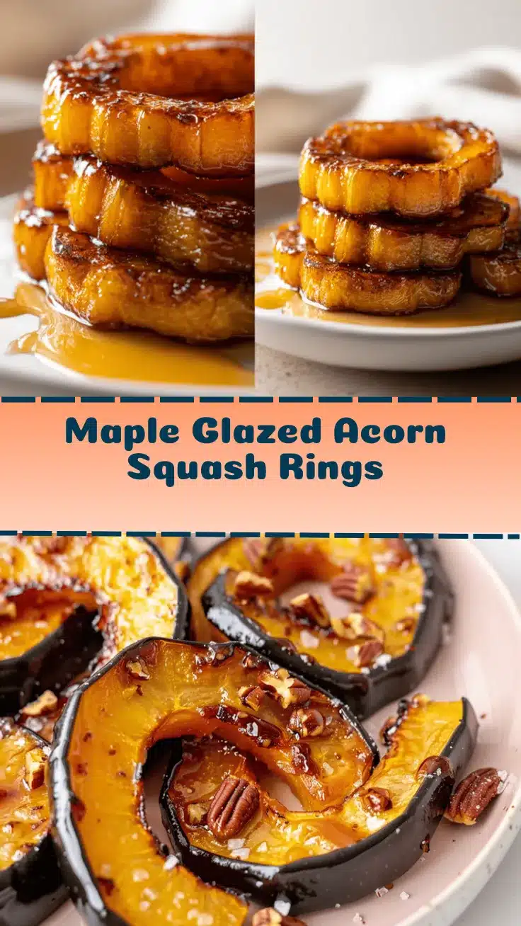 maple glazed acorn squash rings recipe