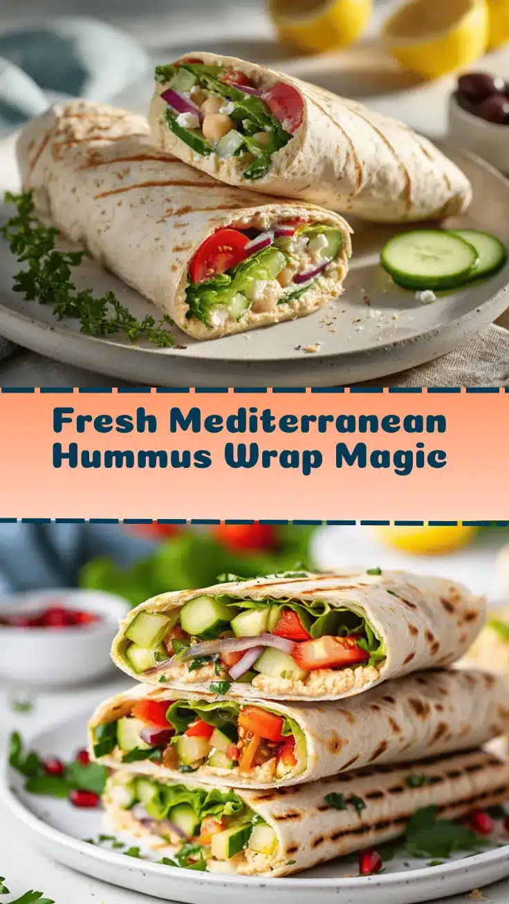 Mediterranean Hummus Wrap recipe