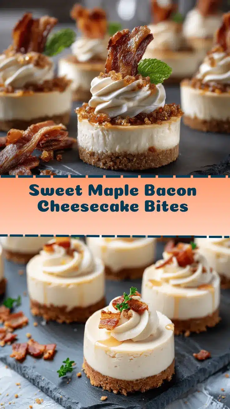 mini maple bacon cheesecakes recipe