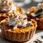 mini no-bake pumpkin chai pies - featured image
