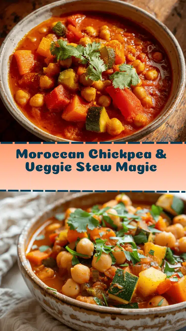 Moroccan chickpea vegetable stew recipe