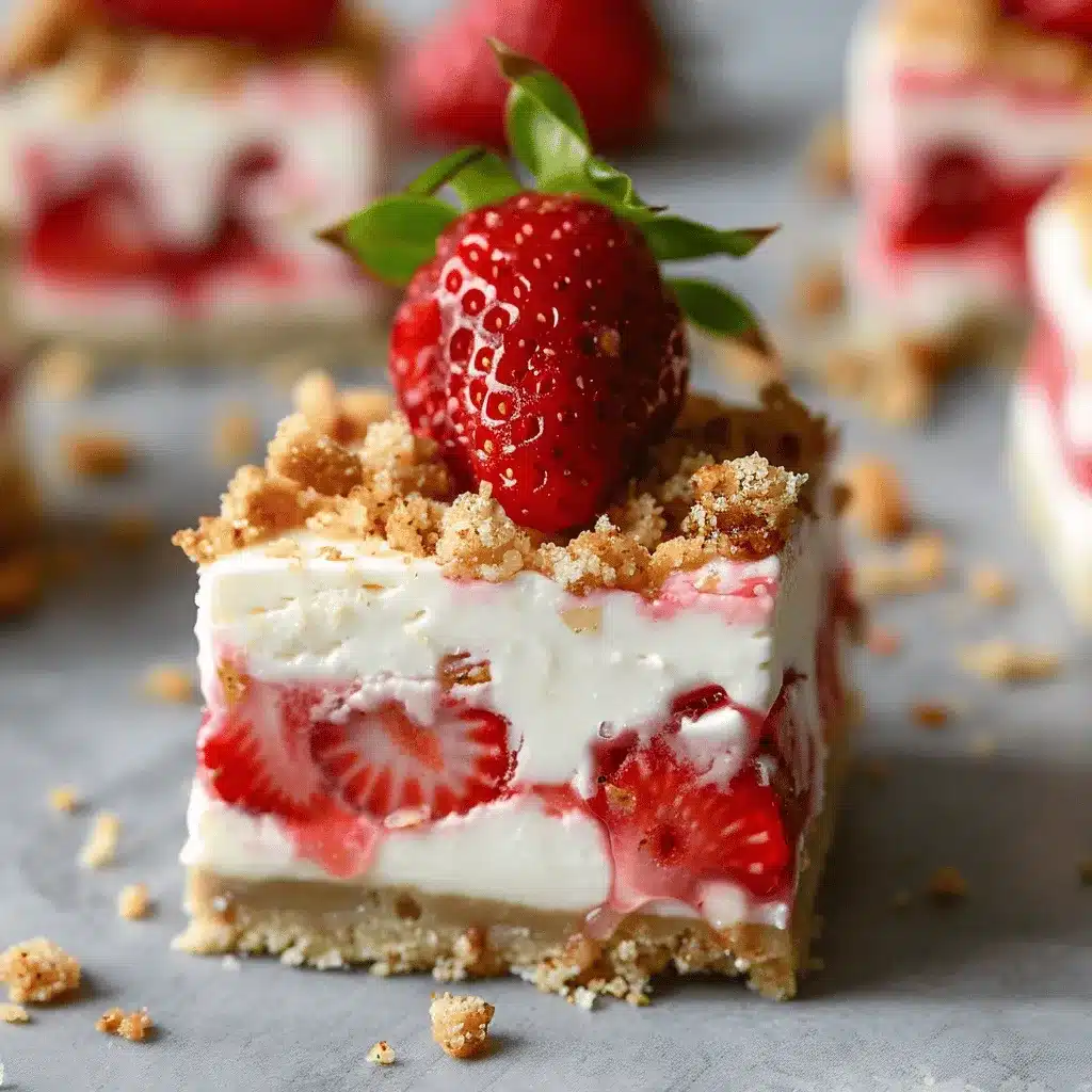 No-Bake Strawberry Cheesecake Bars preparation steps