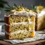 olive oil rosemary cake - featured image