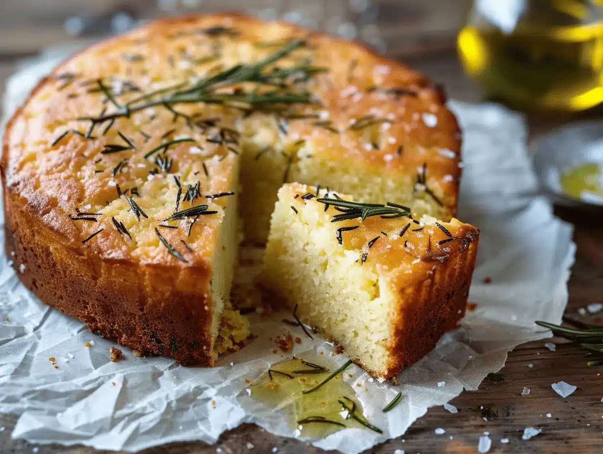 olive oil rosemary cake preparation steps