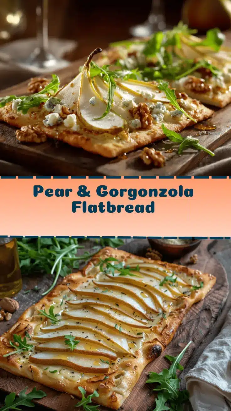 pear and gorgonzola flatbread recipe