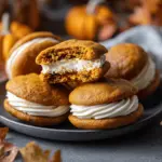 pumpkin cream cheese whoopie pies - featured image