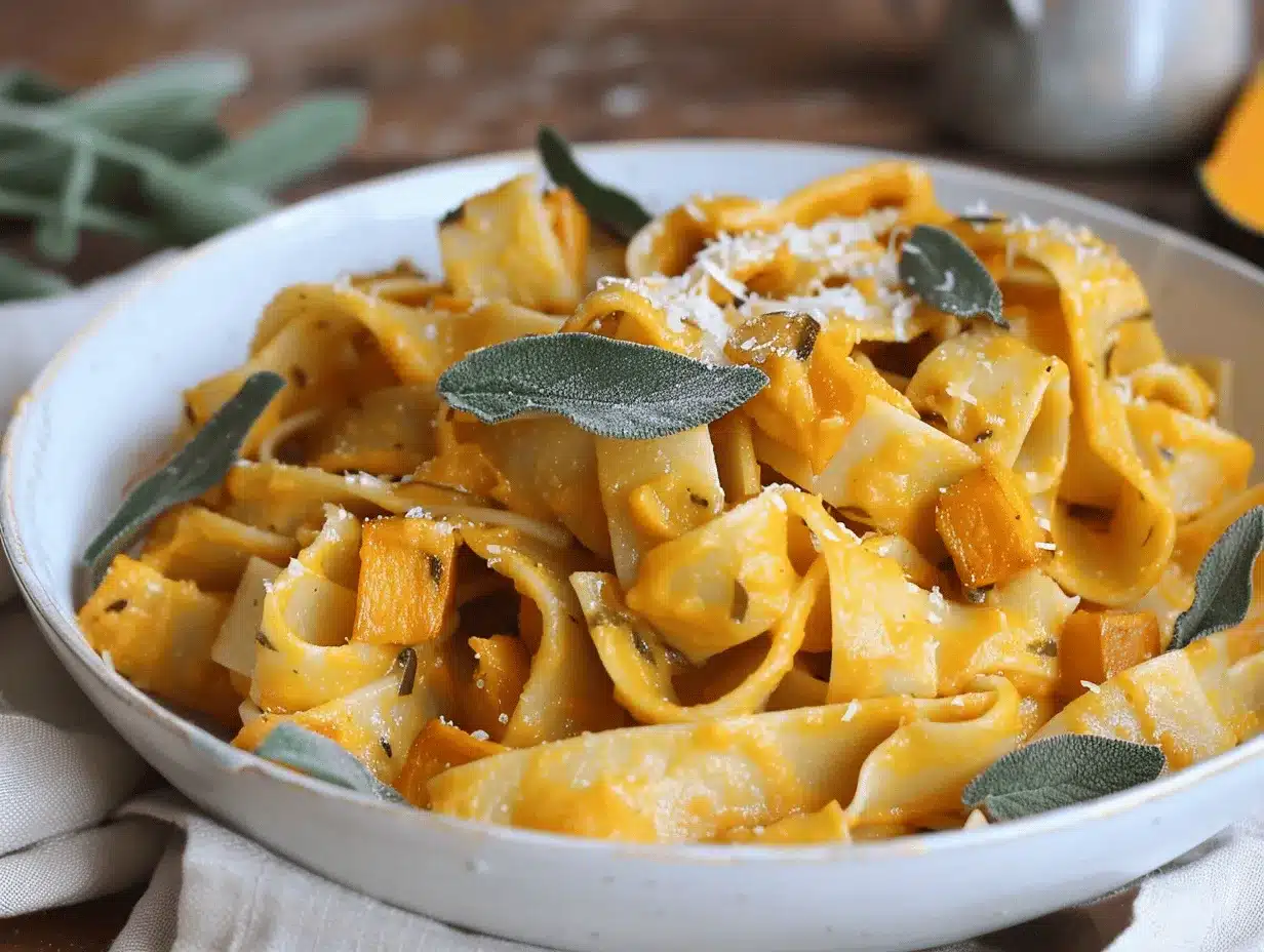 pumpkin sage pasta preparation steps