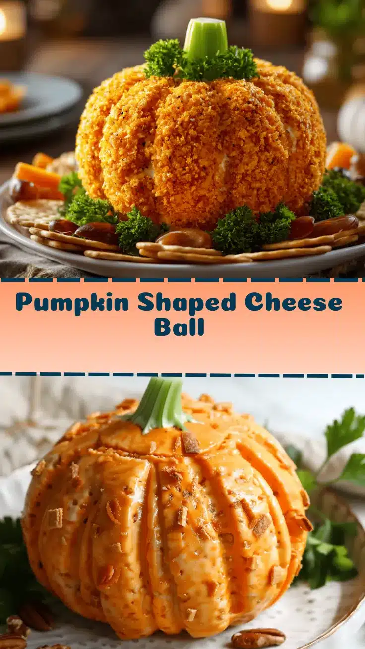 pumpkin shaped cheese ball recipe