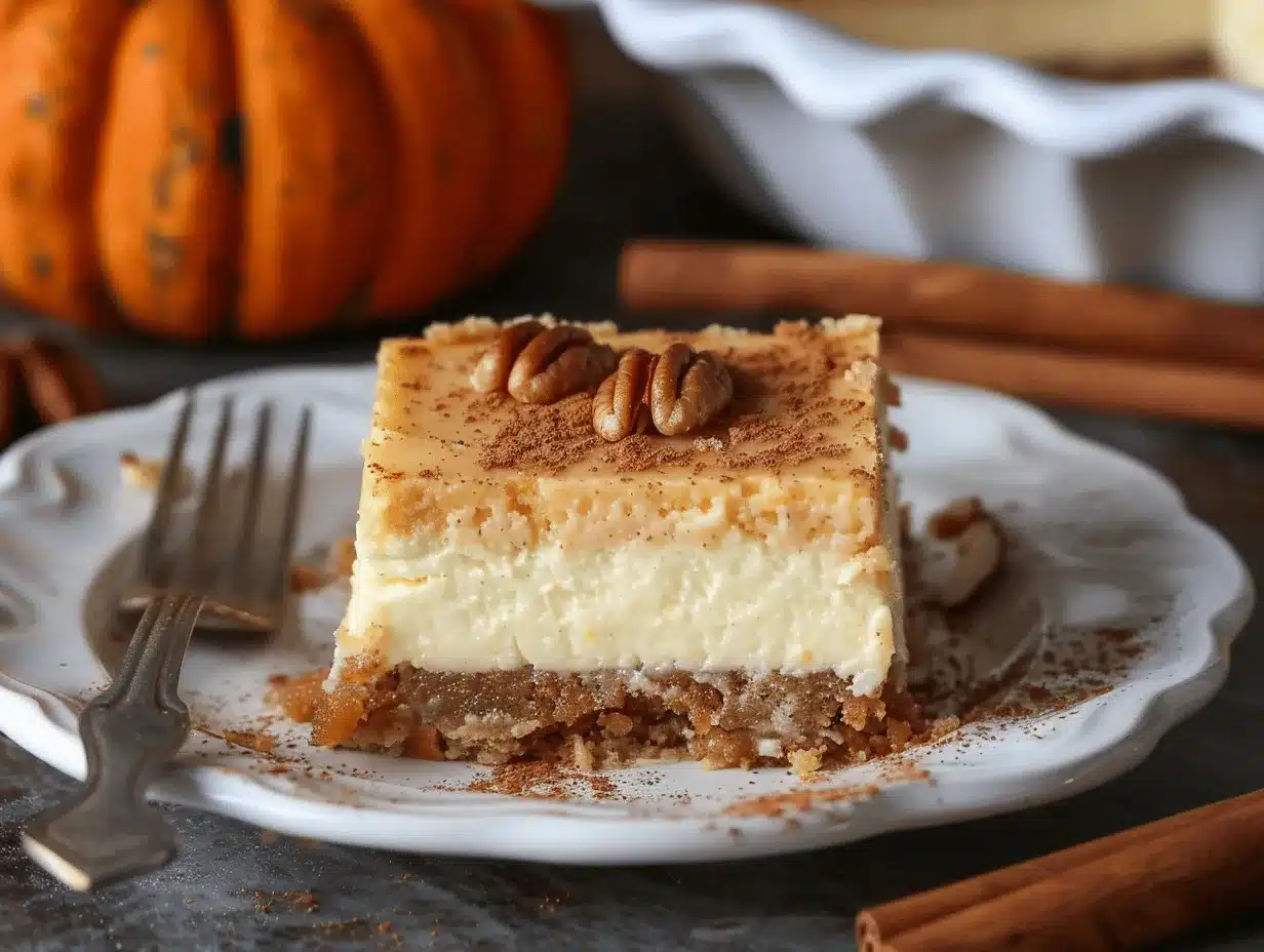 pumpkin spice cheesecake bars preparation steps