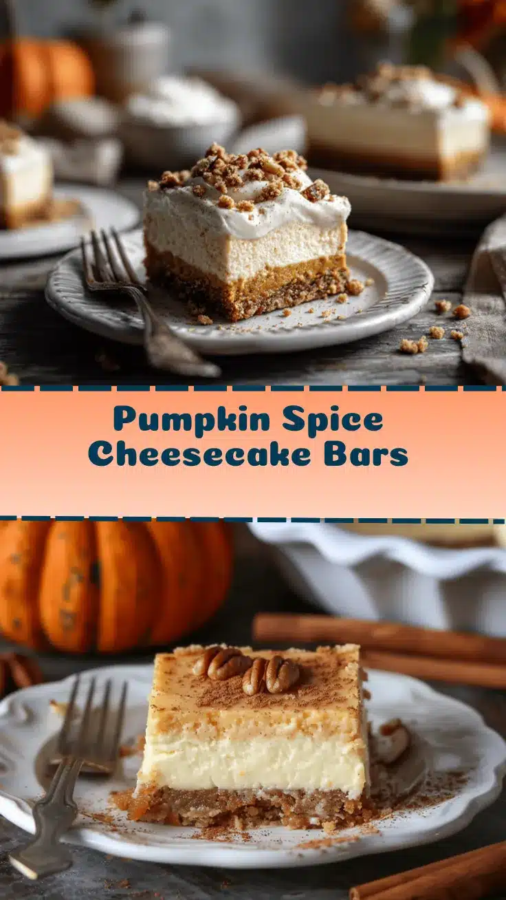 pumpkin spice cheesecake bars recipe
