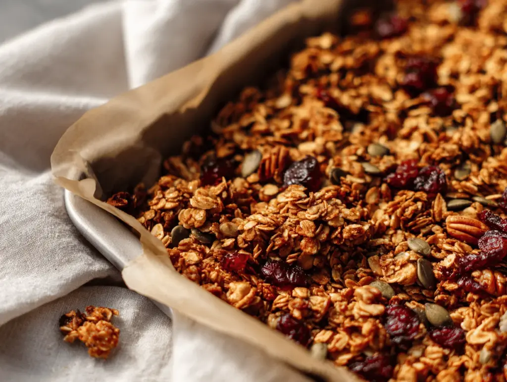 pumpkin spice granola clusters - featured image