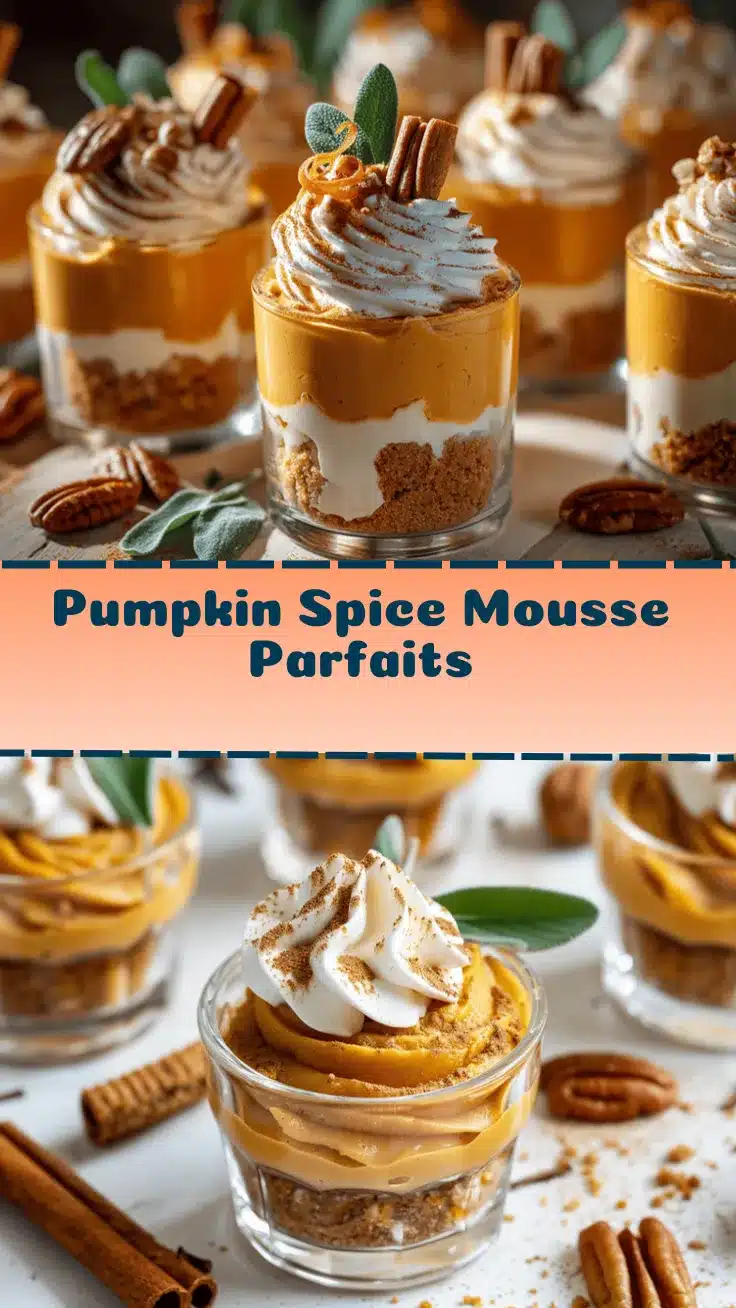 Pumpkin Spice Mousse Parfaits recipe