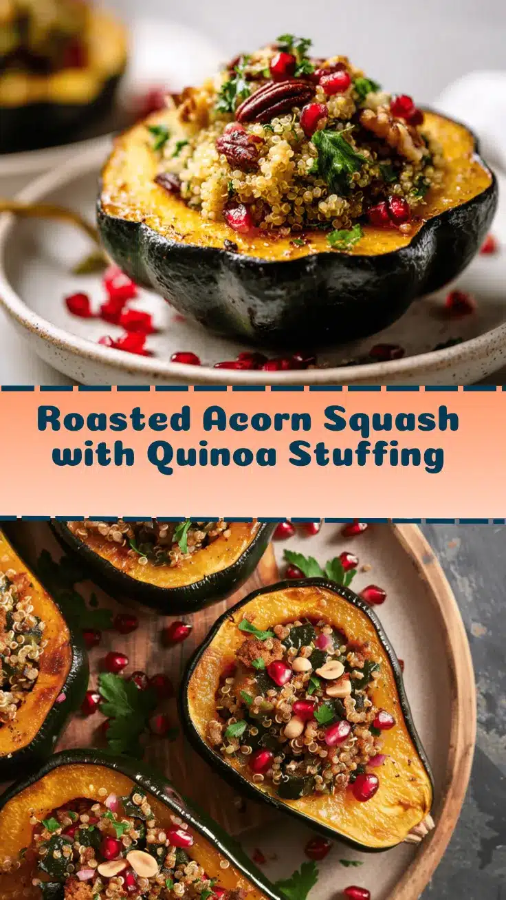 roasted acorn squash with quinoa stuffing recipe