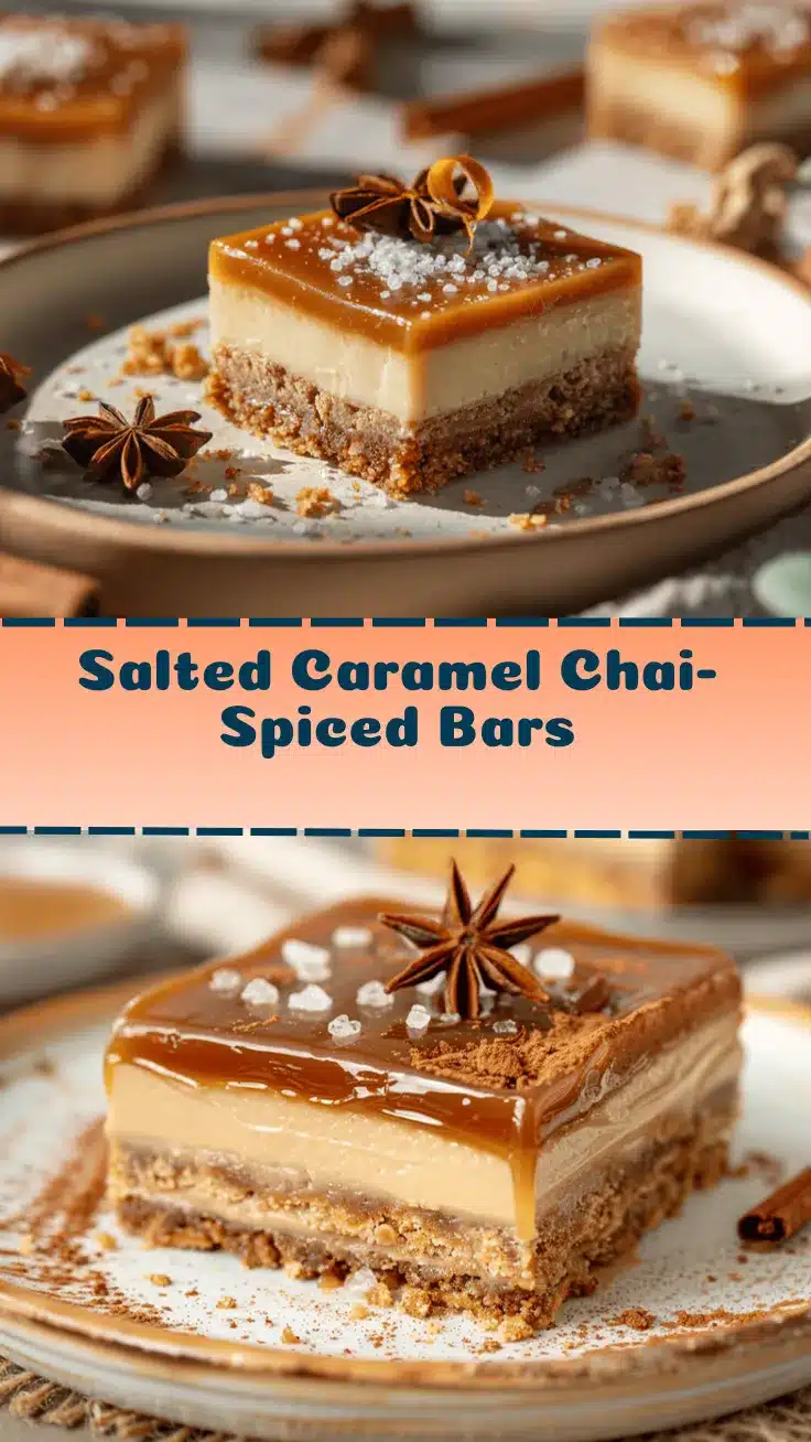 Salted Caramel Chai-Spiced Bars recipe