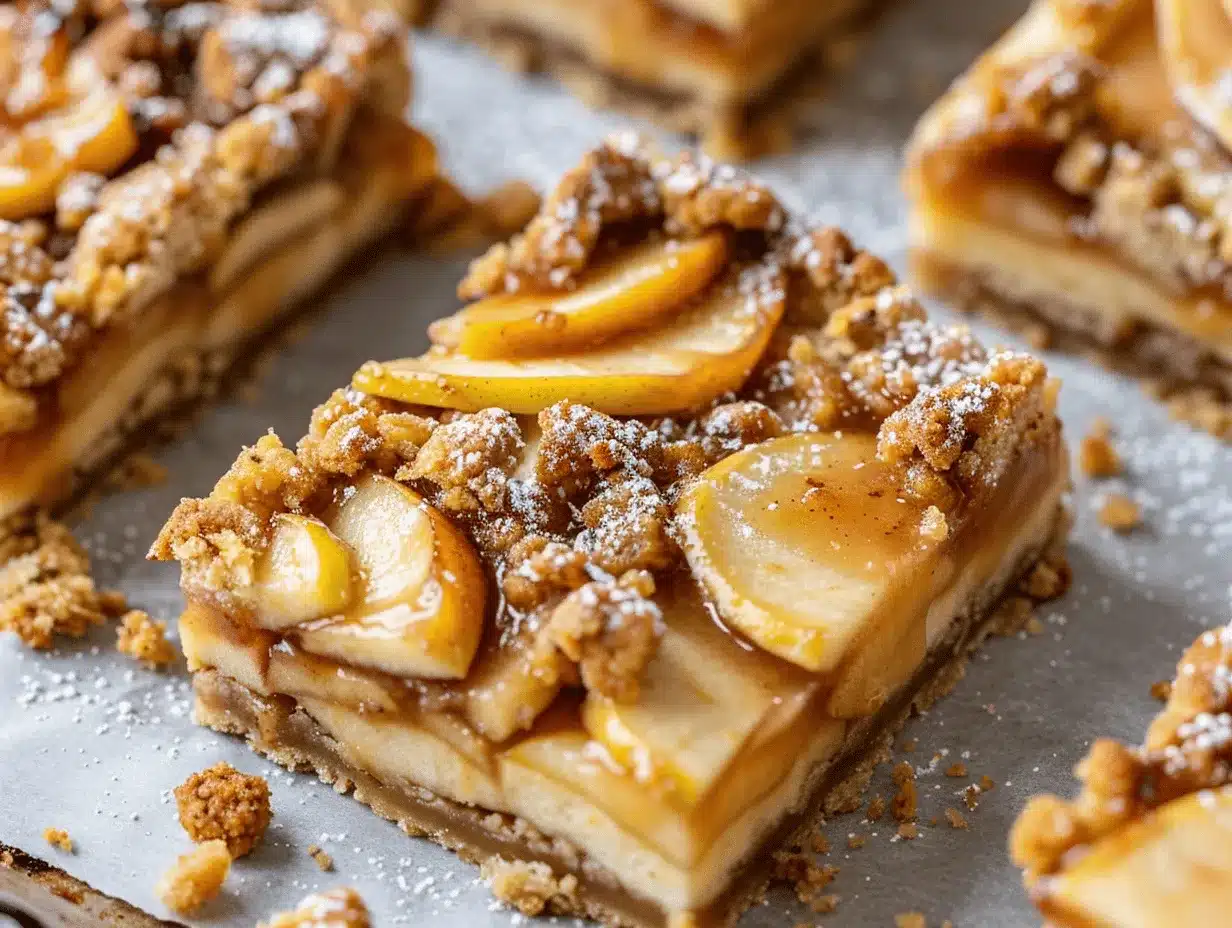 sheet pan apple pie bars preparation steps
