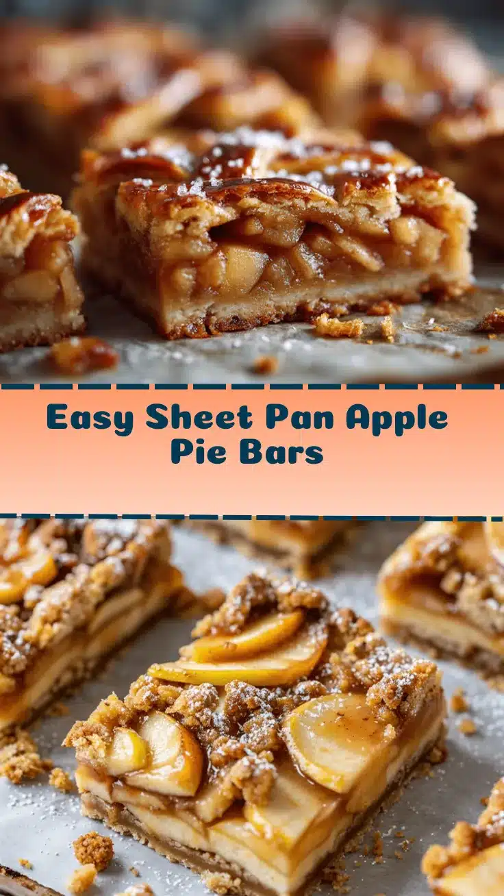 sheet pan apple pie bars recipe
