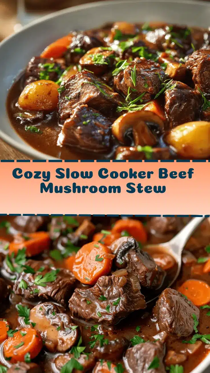 slow cooker beef and mushroom stew recipe