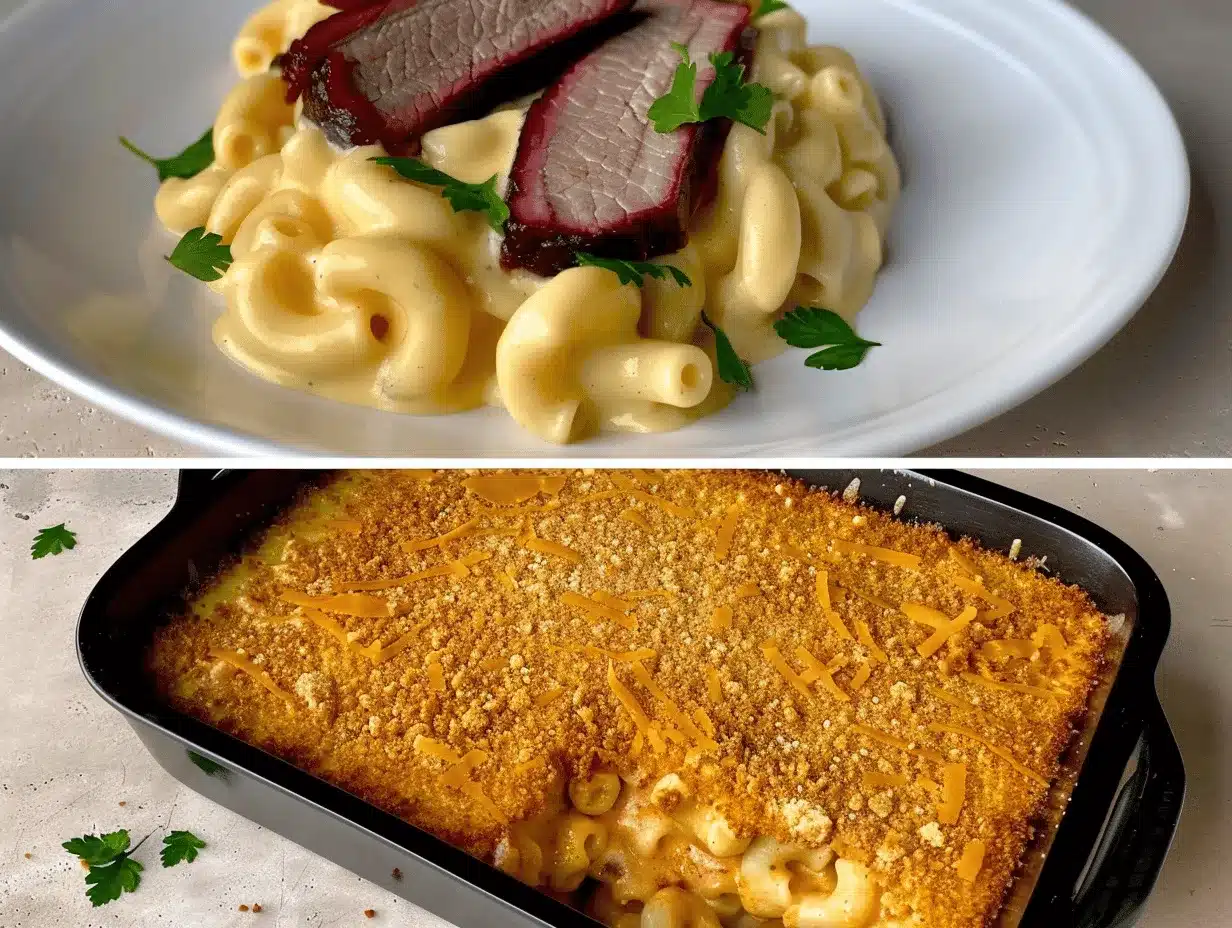 smoked brisket mac and cheese preparation steps