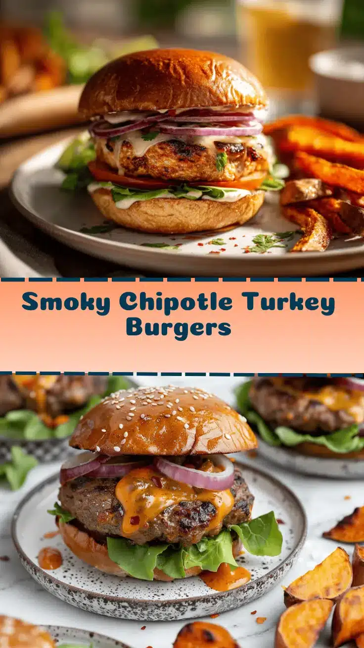 smoky chipotle turkey burgers recipe