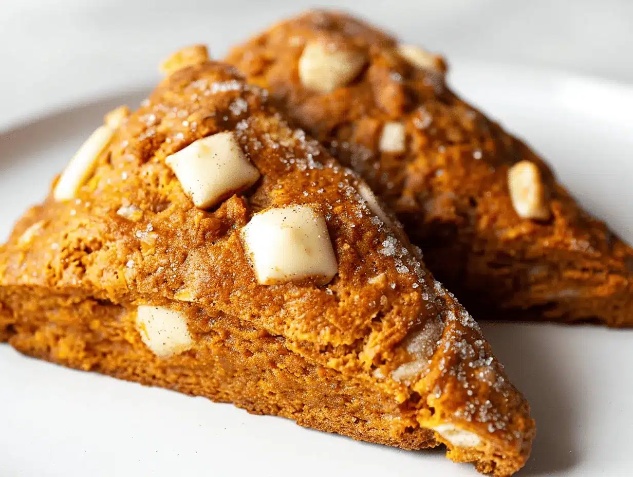 spiced pumpkin white chocolate scones preparation steps