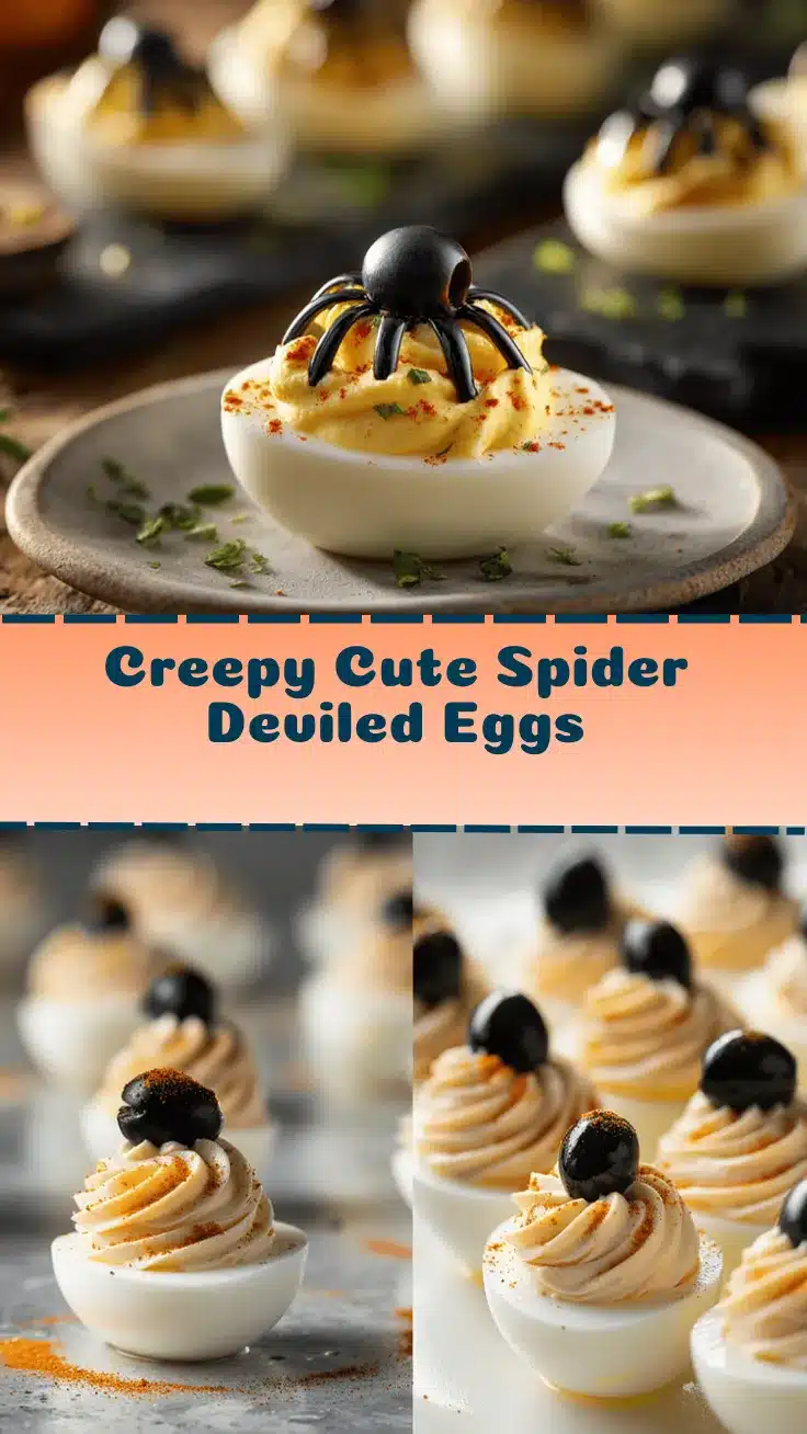Spider Deviled Eggs recipe