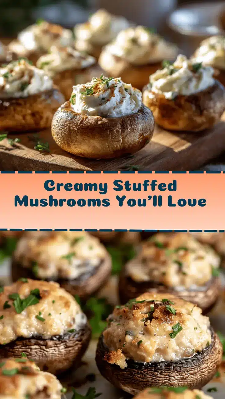 stuffed mushrooms with cream cheese recipe
