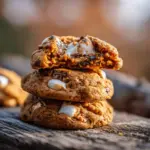 sweet potato cookies with toasted marshmallow - featured image