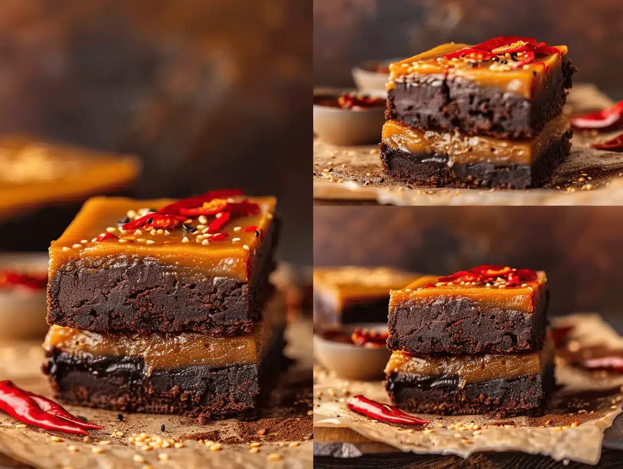 Swicy Gochujang Brownies preparation steps