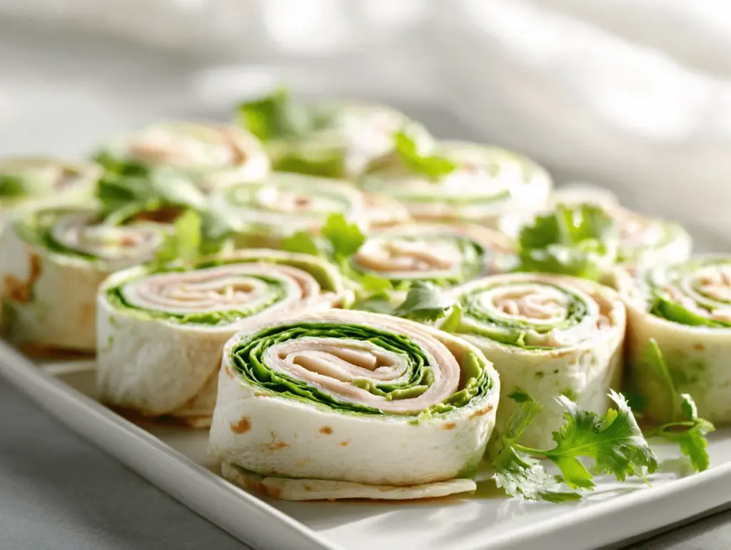 turkey and avocado pinwheels - featured image