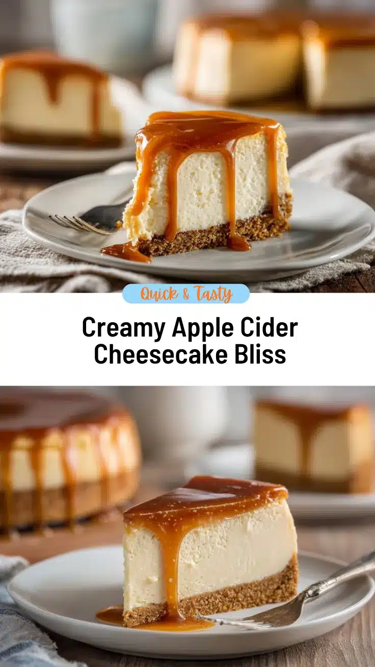Apple Cider Cheesecake recipe