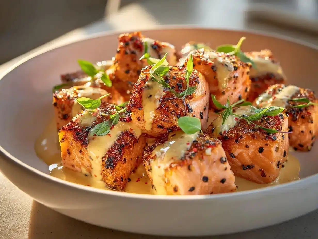 Bang Bang Salmon Bites preparation steps