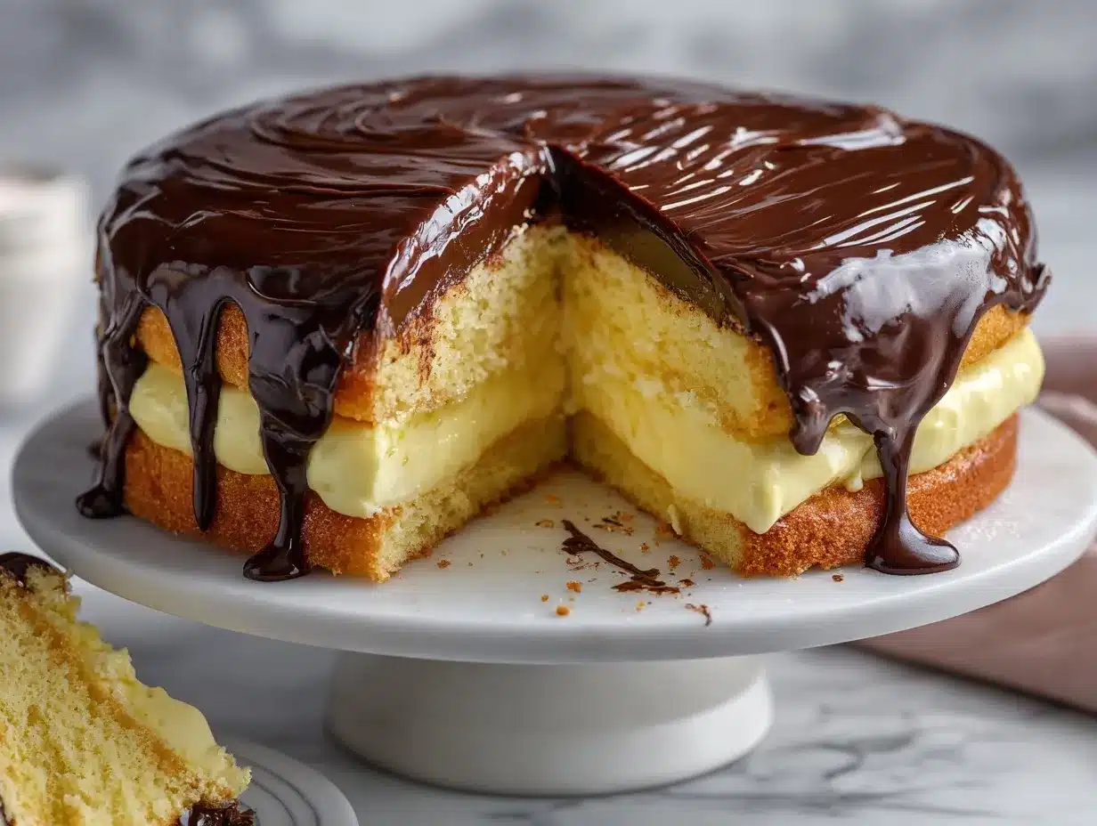 Boston Cream Pie Recipe preparation steps