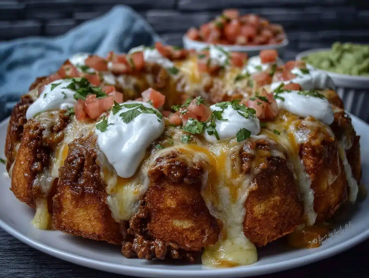 Bundt Pan Nachos preparation steps