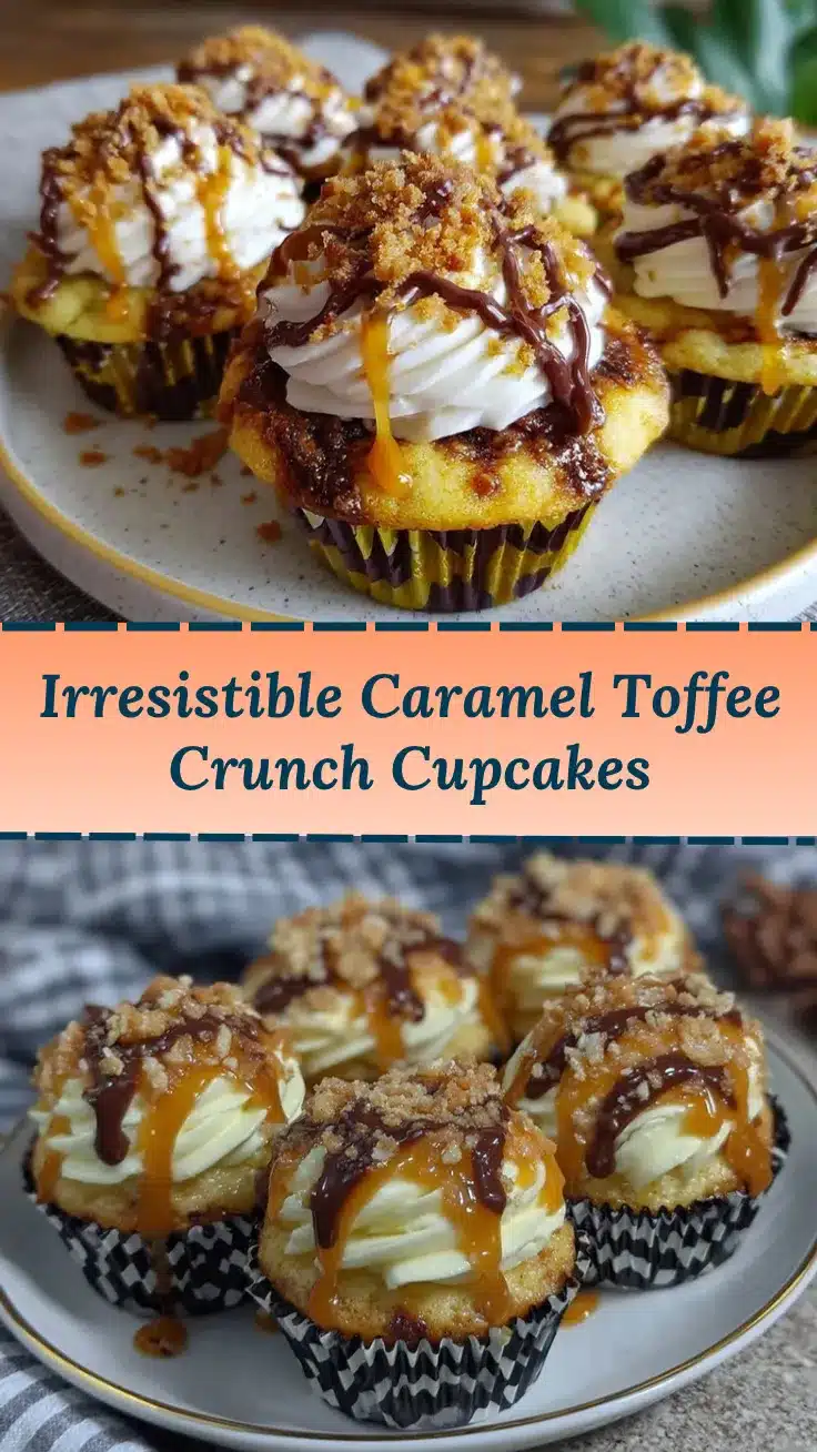 caramel chocolate toffee cupcakes recipe