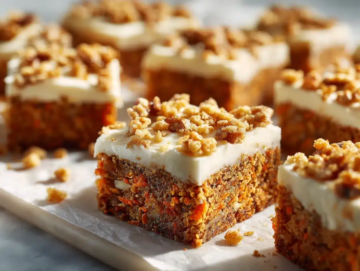carrot cake bars preparation steps