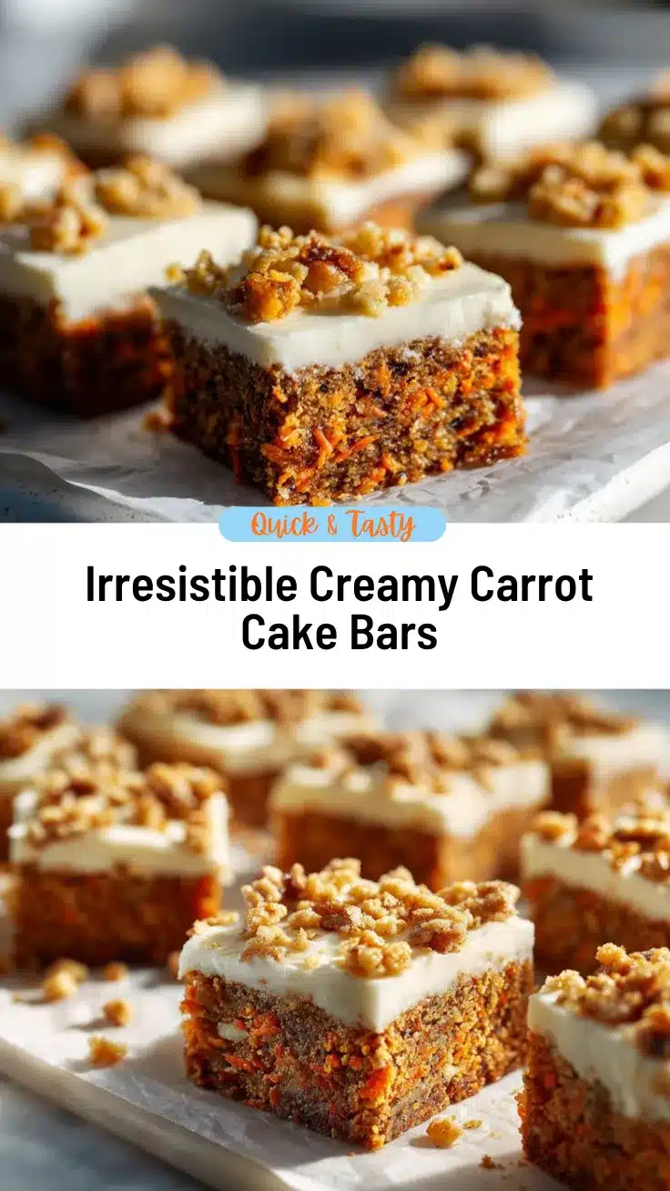 carrot cake bars recipe