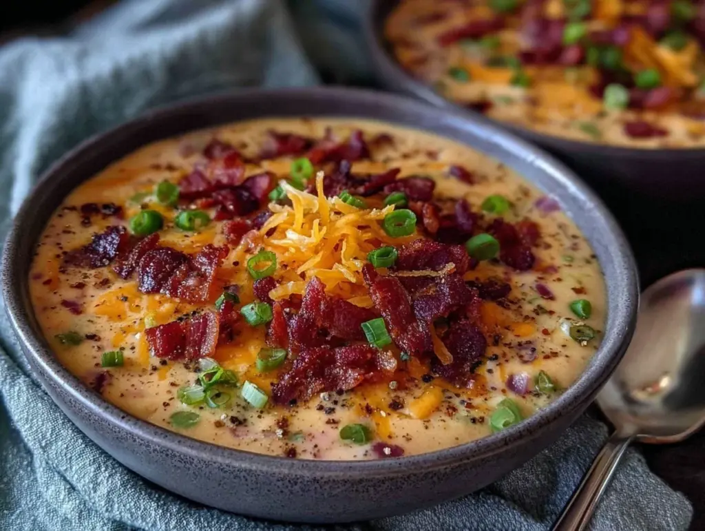 cheeseburger soup - featured image