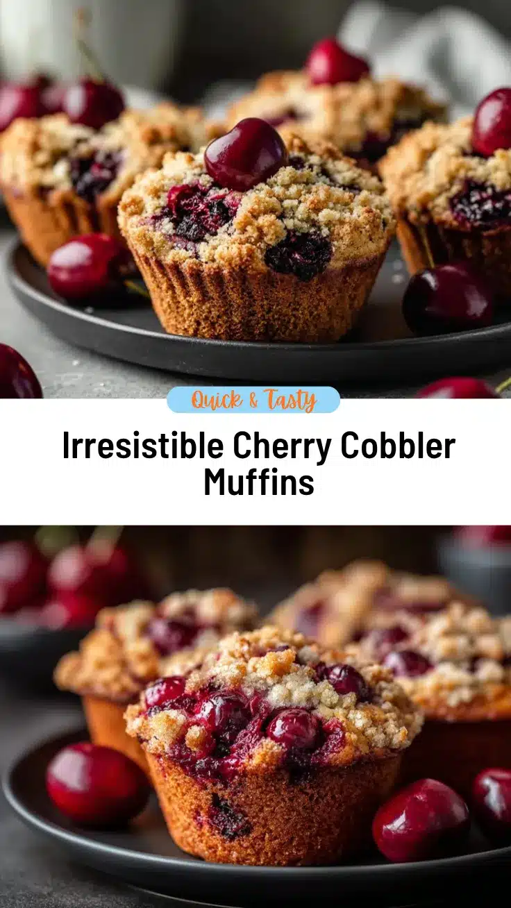cherry cobbler muffins recipe