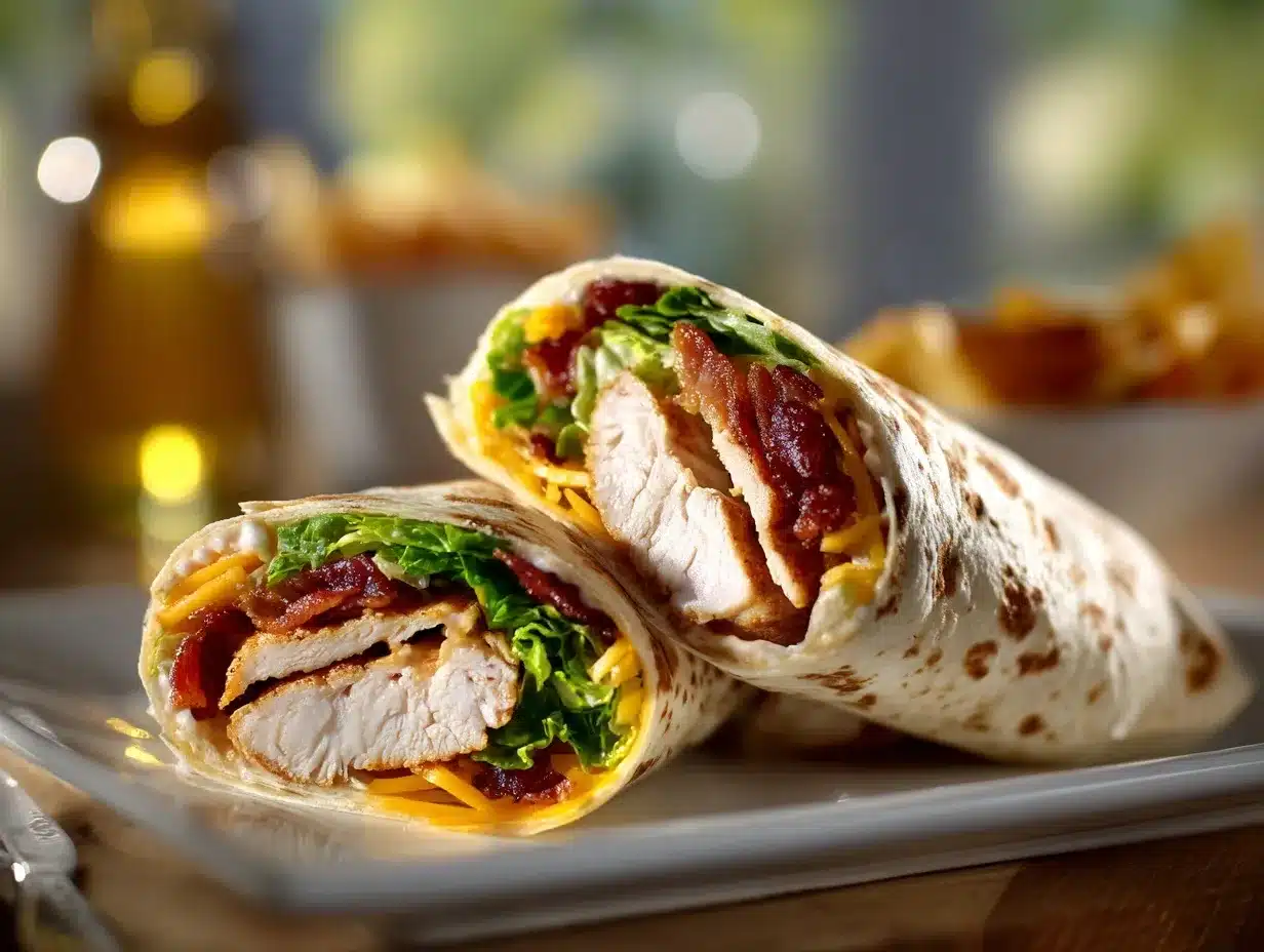 chicken bacon wraps preparation steps