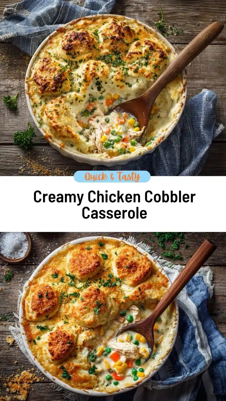 chicken cobbler casserole recipe