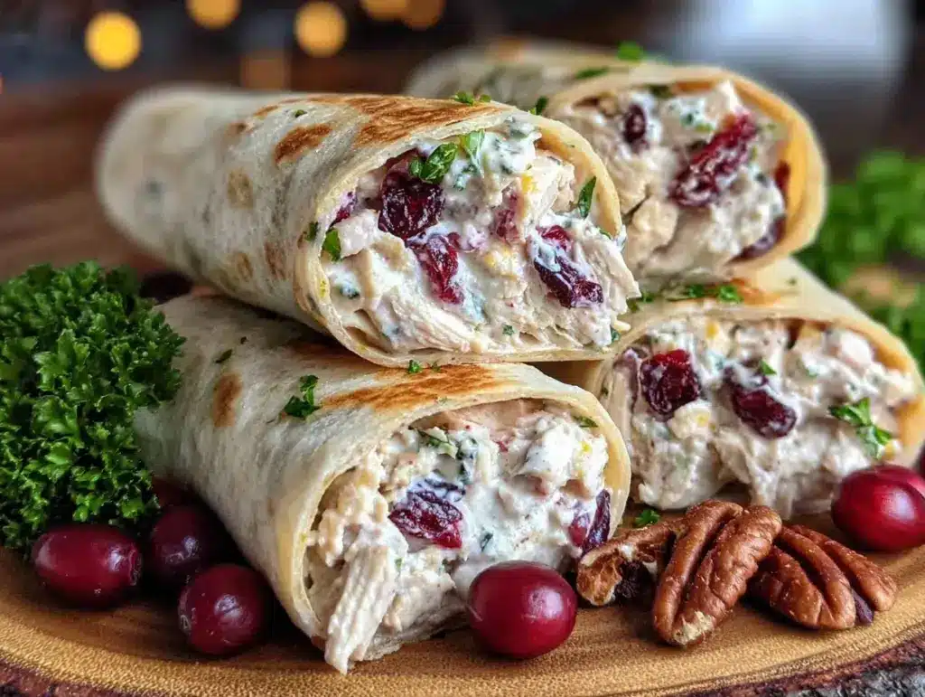 Chicken Cranberry Pecan Wraps - featured image