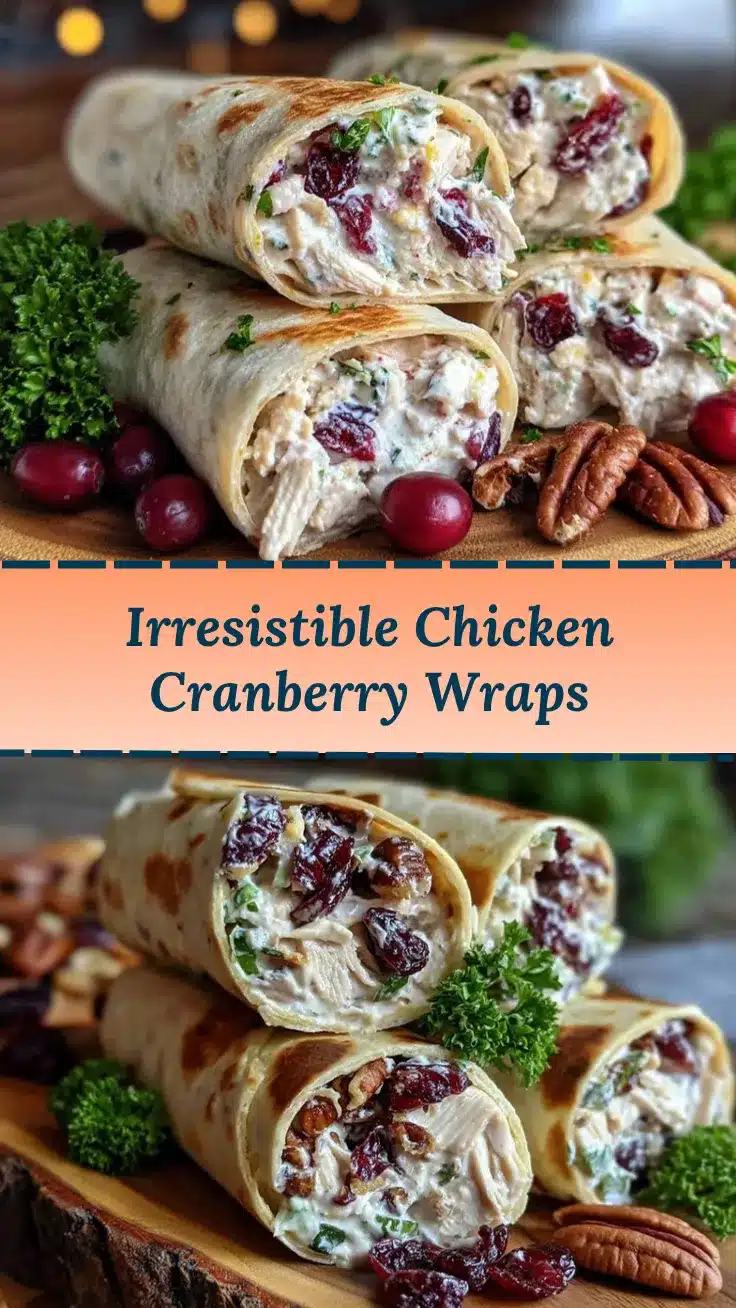 Chicken Cranberry Pecan Wraps recipe