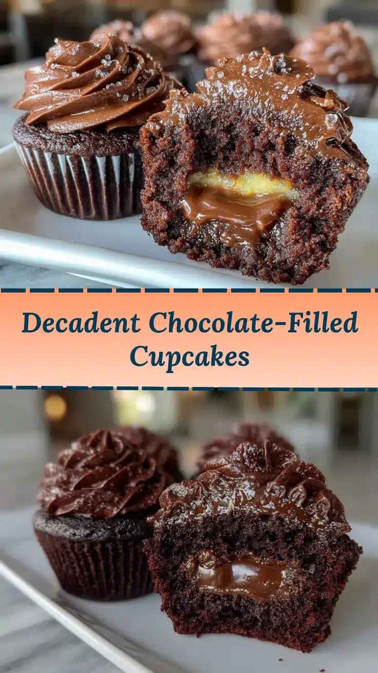 chocolate cupcakes with creamy filling recipe