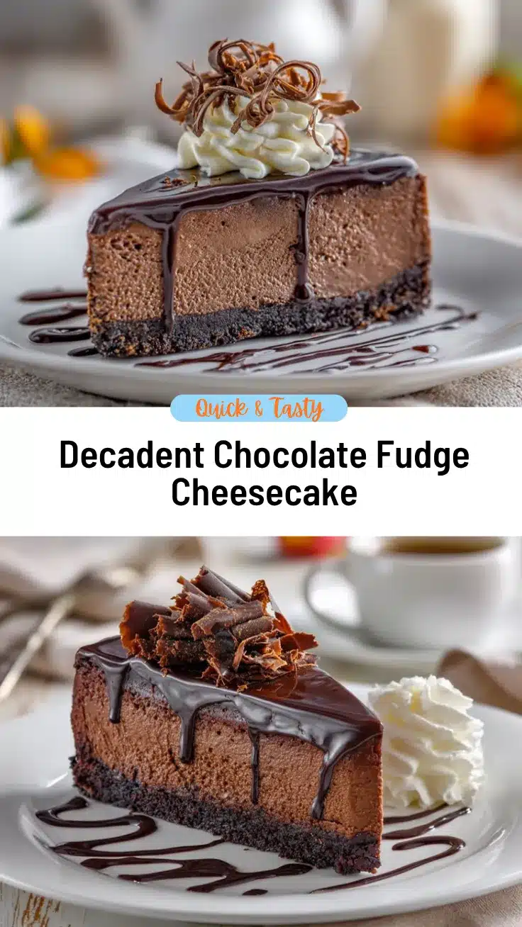 Chocolate Fudge Cheesecake recipe