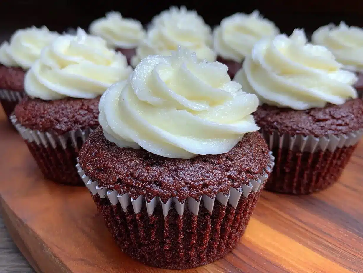 chocolate fudge cupcakes preparation steps