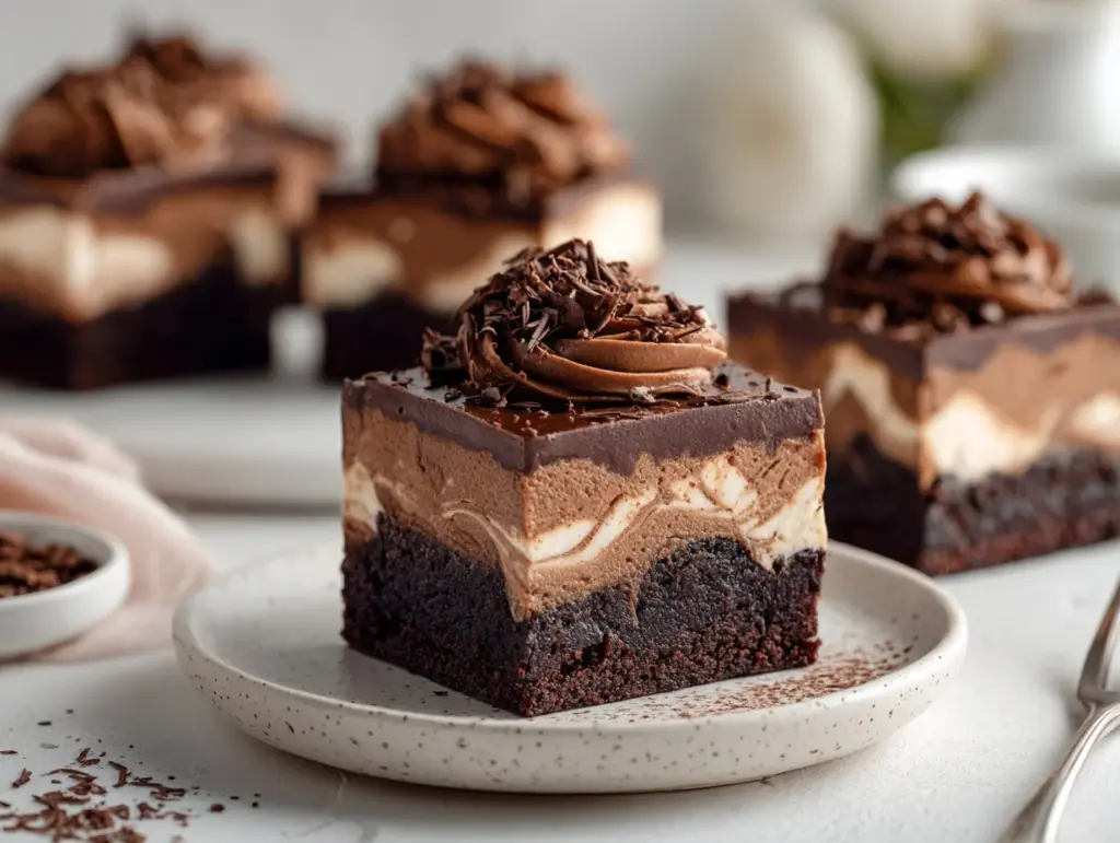 Chocolate Mousse Brownies - featured image