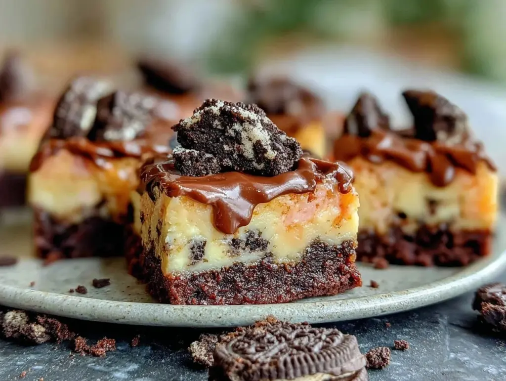 Chocolate Oreo Cheesecake Brownies - featured image
